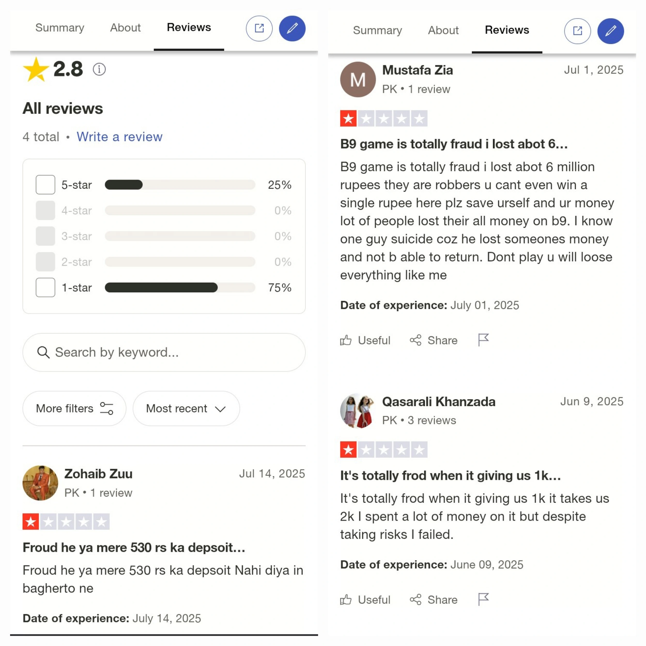 trustpilot reviews