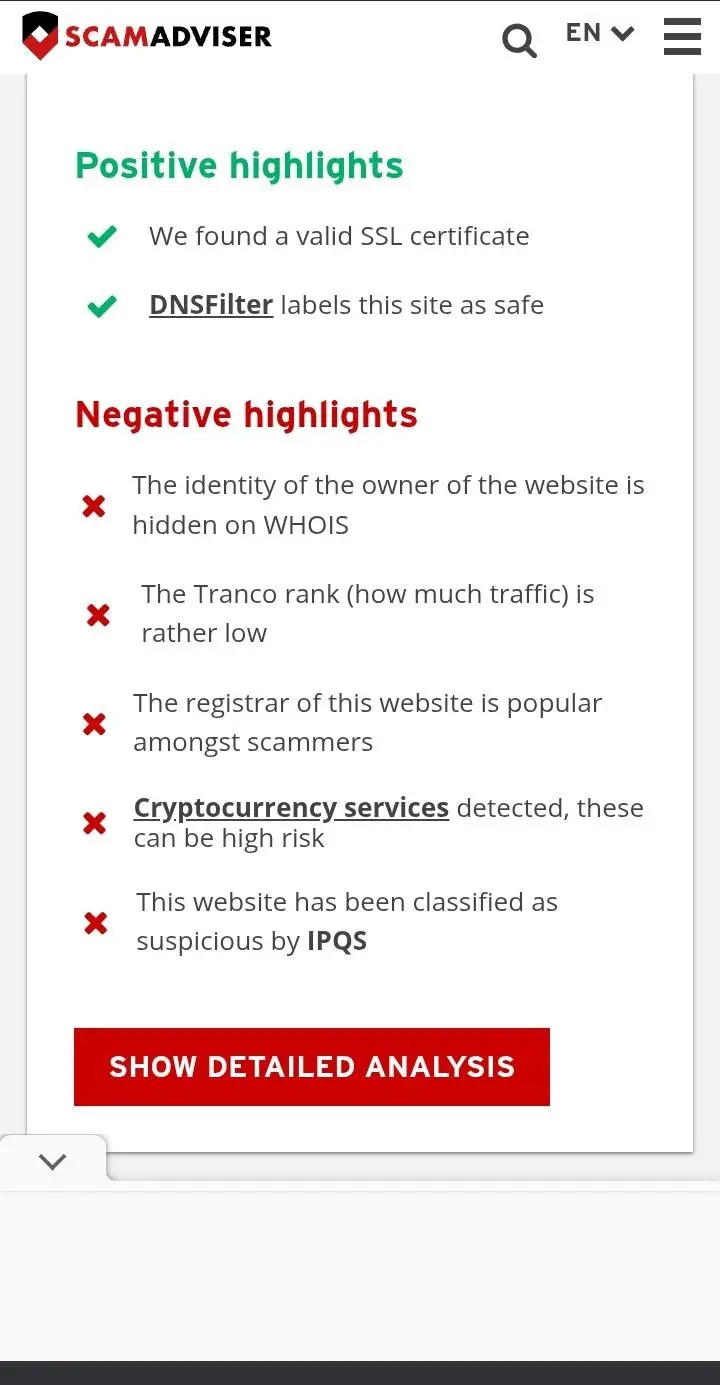 Scamadvisor reviews