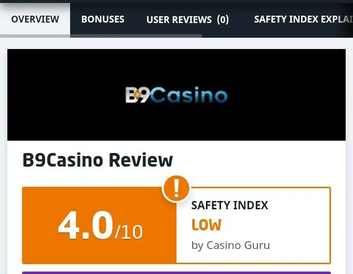 B9Casino Reviews