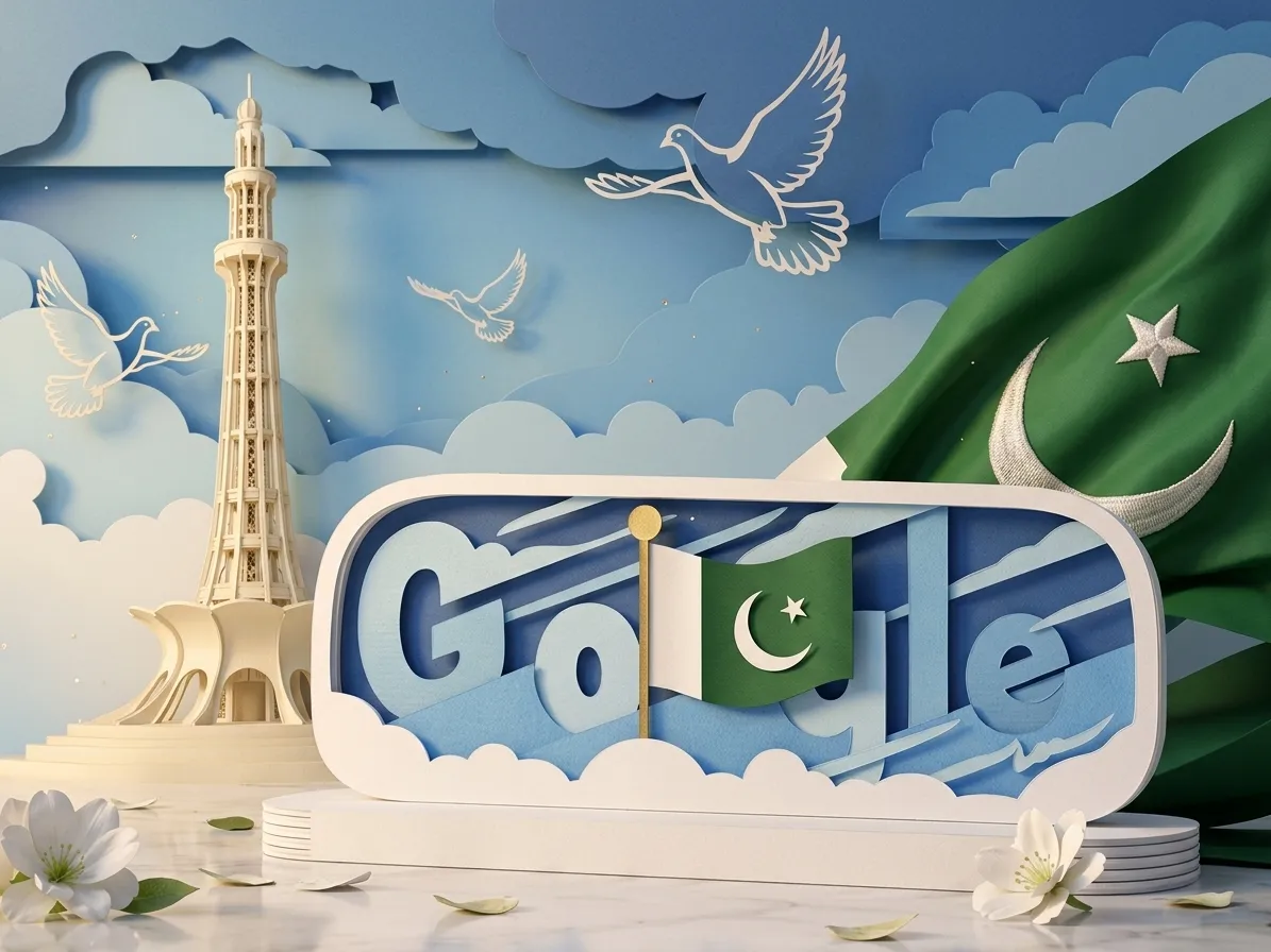 Google pays tribute to Pakistan on Independence Day with special doodle