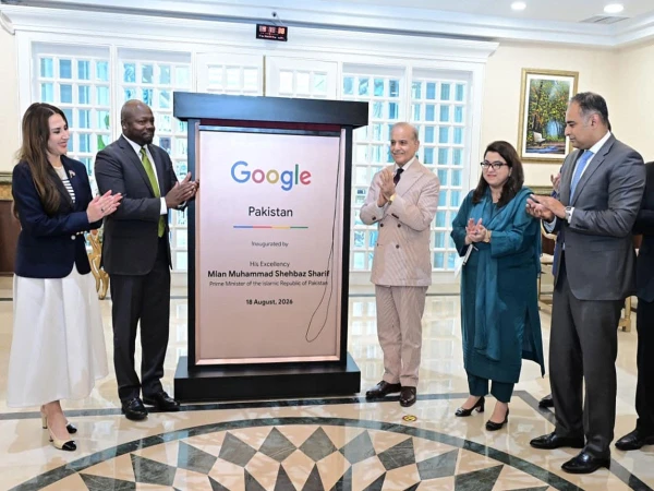 Prime Minister Shahbaz Sharif formally inaugurated Google's first office in Pakistan