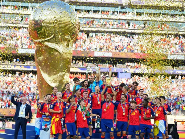 Donald Trump's absence from FIFA World Cup final ceremony goes viral