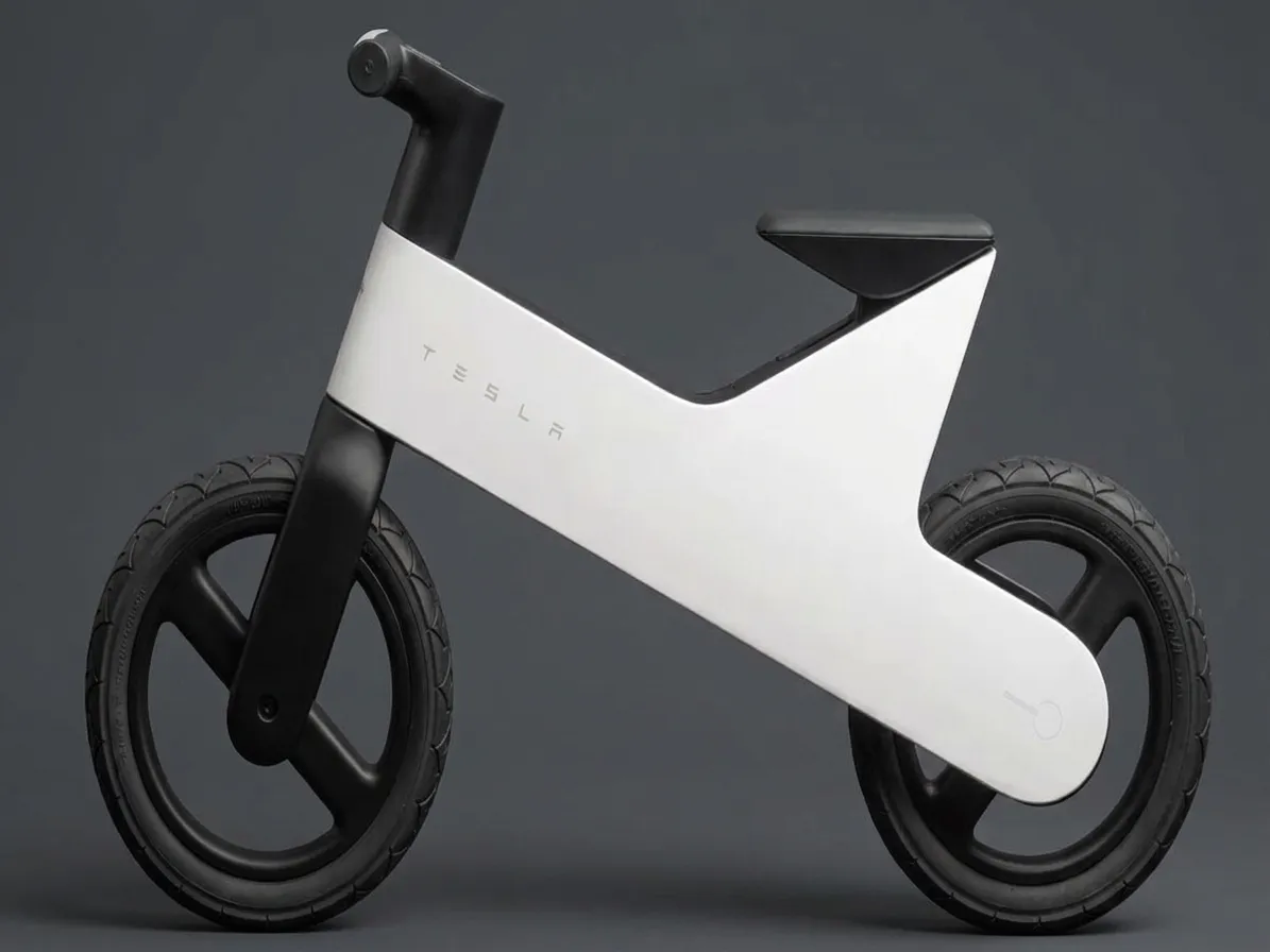 Tesla introduces $225 balance bike for kids, sells out quickly